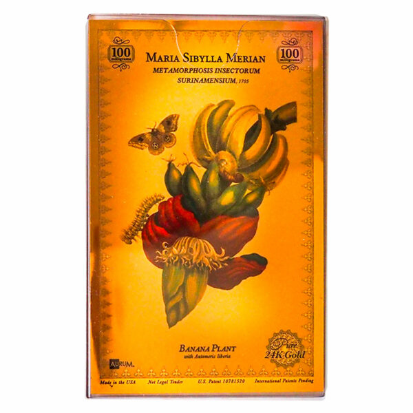 Oronote oro puro 999.9 ‰ Stampa Botanica in oro dedicata a Maria Sibylla Merian - immagine 7