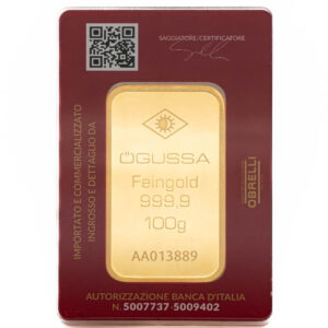 Lingotto Oro puro 999.9 ‰ 100 grammi Österrgold