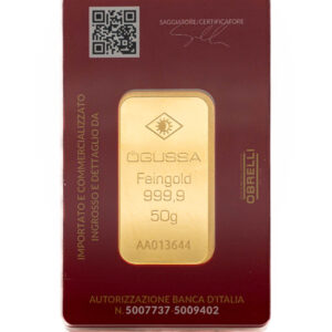Lingotto Oro puro 999.9 ‰ 50 grammi Österrgold