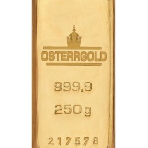 Lingotto Oro puro 999.9 ‰ 250 grammi Österrgold