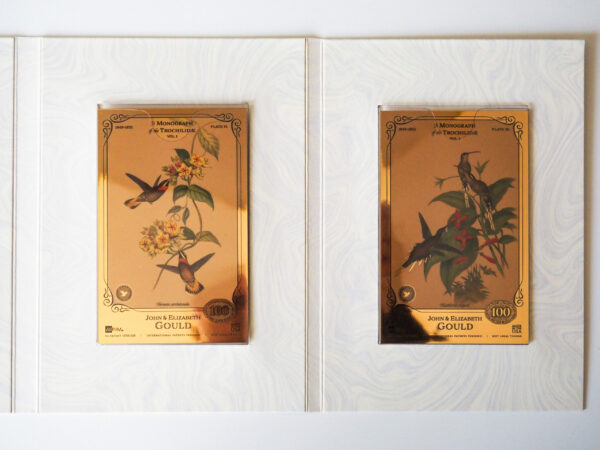 Oronote oro puro 999.9 ‰ The John & Elisabeth Gould Collection A Monograph of the Trochilidae Vol.01 - immagine 5