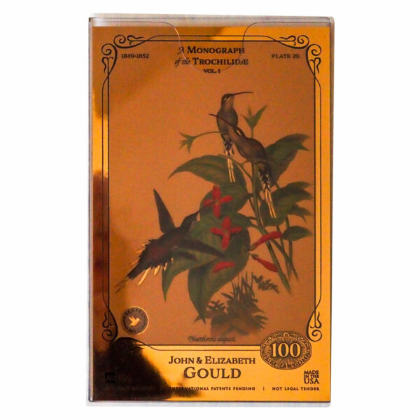 Oronote oro puro 999.9 ‰ The John & Elisabeth Gould Collection A Monograph of the Trochilidae Vol.01 - immagine 11